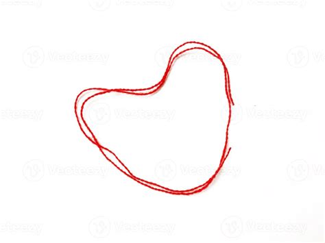 Knitting Yarn Heart Shaped Isolated On White Background 8284057 Stock