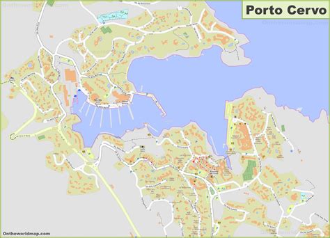 Detailed Map Of Porto Cervo