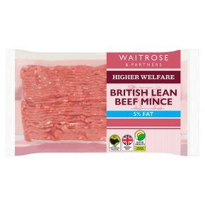 Waitrose British Native Breed Beef Mince 5 Fat Waitrose Partners