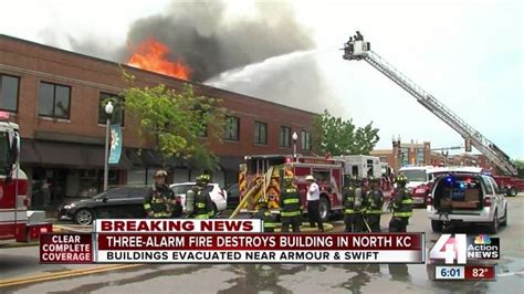 Crews Battle Large Building Fire In North Kansas City Kshb