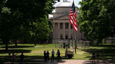 Chapel Hill North Carolina May 1 A Barricade Protects The American