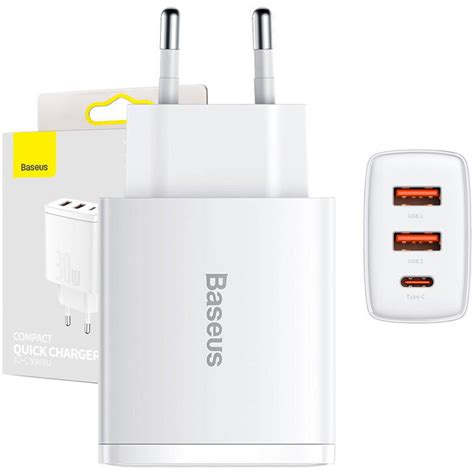 Adowarka Sieciowa Baseus Compact Quick Charger Xusb Usb C Pd A