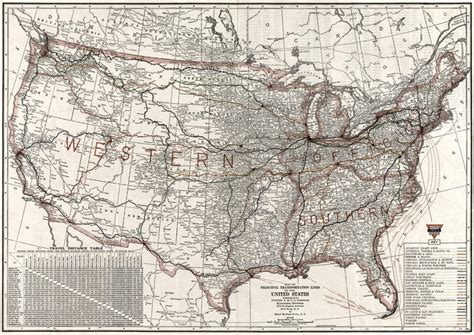 Historic Railroad Map of the United States - 1920 | World Maps Online