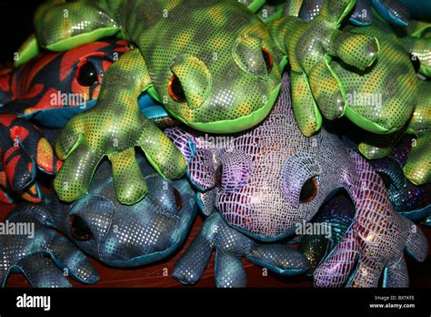 Colourful Sand Filled Frog Toys Stock Photo Alamy