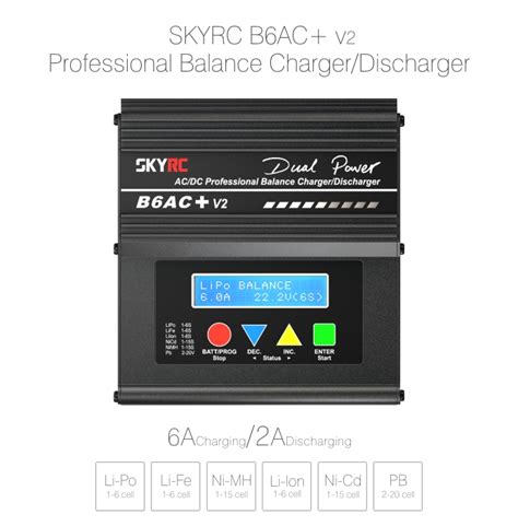 B6AC+ v2 Balance Charger/Discharger | SkyRC - RC Cars, RC parts and RC ...