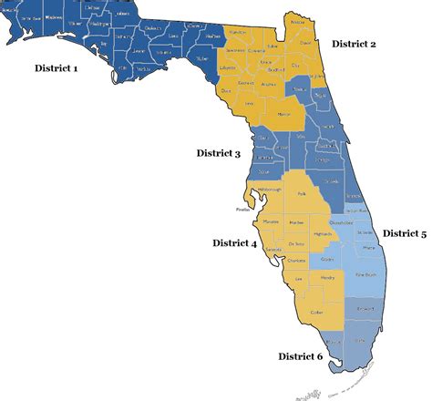 Florida School Districts Map - Printable Maps