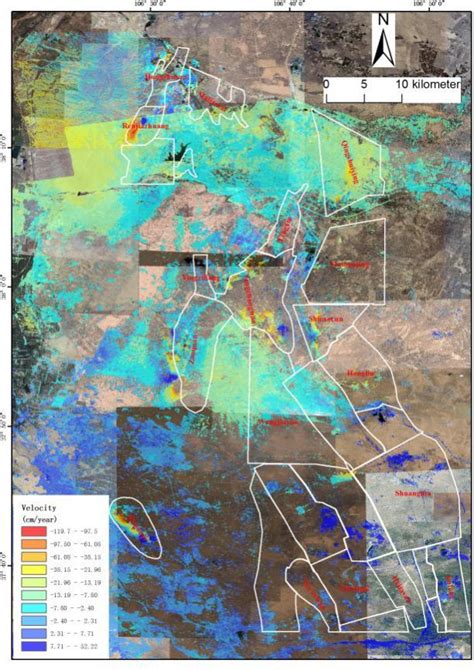 Vertical Deformation Rate Derived By Sbas Insar For The Whole Study