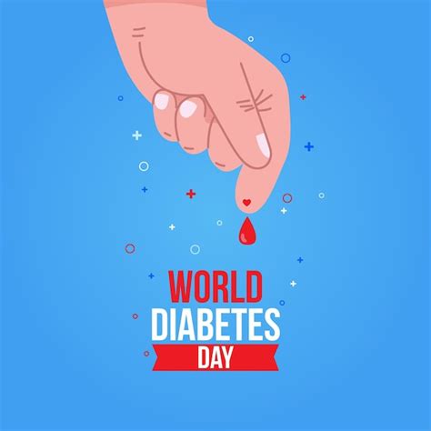 Premium Vector World Diabetes Day Illustration Flat Design