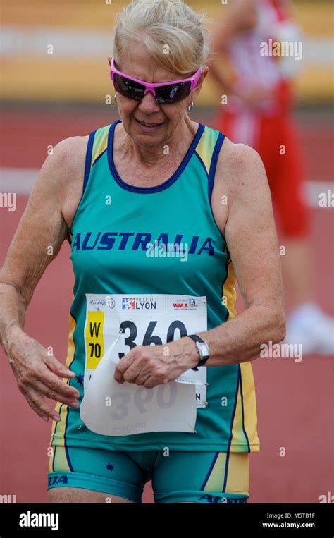 World Masters Athletics Championships Lyon France Stock Photo Alamy