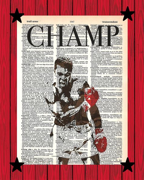 Buy Muhammad Ali Boxing Wall Decor Muhammad Ali The Champ Dictionary