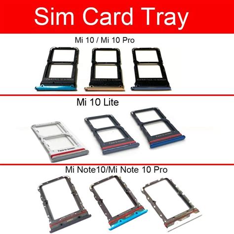 Xiaomi Mi 10t Lite 5g M2007j17g Sim Tray Microsd Tray Atlantic Blue Ubicaciondepersonascdmx