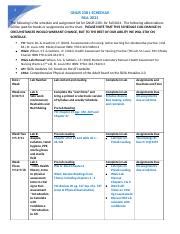 Weekly Lab Schedule Fall Docx Gnur L Schedule Fall