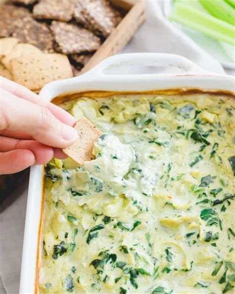 Vegan Spinach Artichoke Dip Quick Easy And Super Creamy