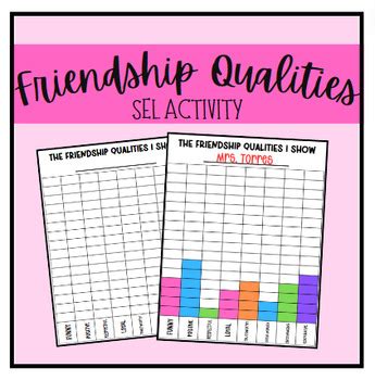 The Friendship Qualities I Show Sel Activity By Kaitlyn Torres Tpt