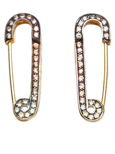 Genevieve Jones Safety Pin Earrings Find Logo Saftey Safety Pin