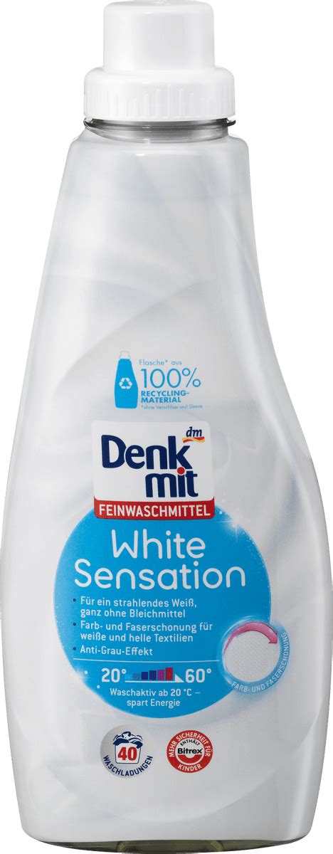 Denkmit Tekoči detergent za pranje občutljivega perila White Sensation