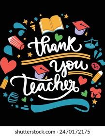 Thank You Teacher Vector Stock Vector Royalty Free