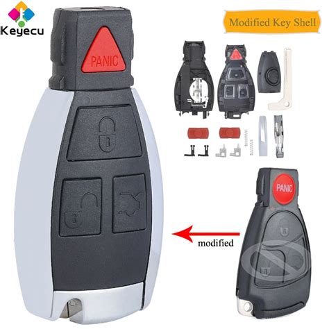 Keyecu Modified Smart Remote Control Car Key Shell Case Cover With