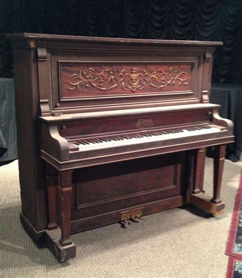 Schiller Late Victorian Style Upright Piano - Antique Piano Shop