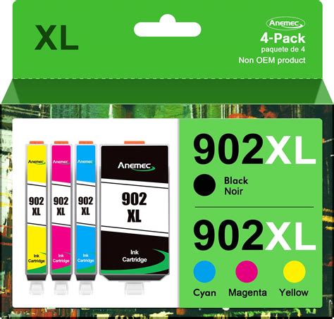 Amazon Anemec 902 902XL Ink Cartridges Replacement For HP 902XL