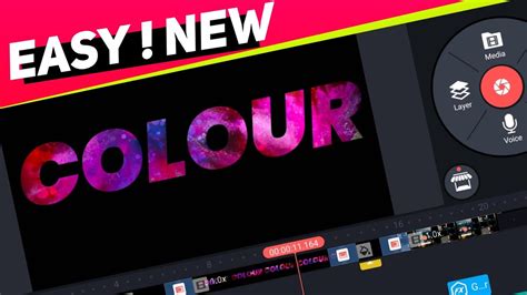 Multi Colour Text Effect In Kinemaster Youtube