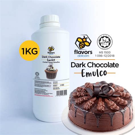 Halal Flavors Dotcom Dark Chocolate Emulco C106 1kg25kg6kg