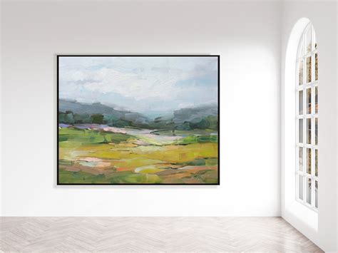 Abstract Landscape Canvas Print, Original Oil Painting Giclee Print ...