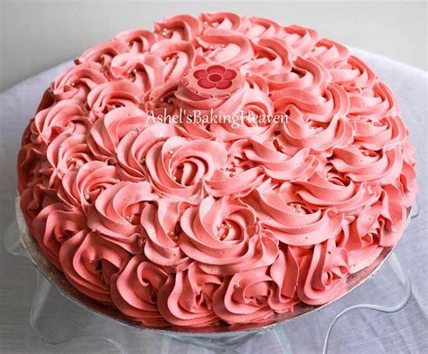 The Rosette Cake Decorated Cake By Ashel Sandeep Cakesdecor