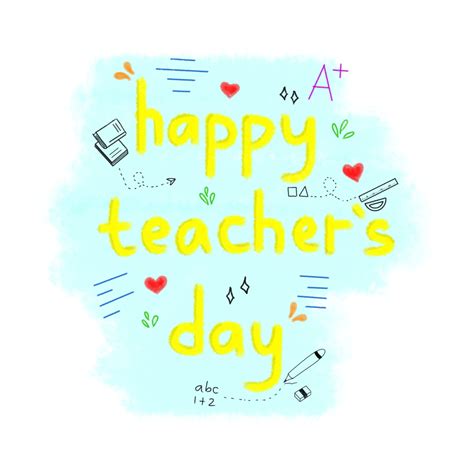 Happy Teachers Day Teachers Cartoon Hand Drawn Png Transparent