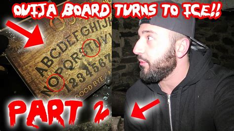 HAUNTED OUIJA BOARD TURNS TO ICE CAUGHT ON CAMERA OUIJA BOARD