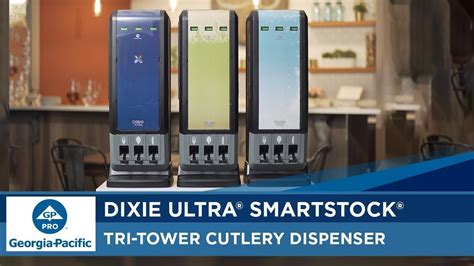 Dixie Ultra SmartStock Tri Tower Cutlery Dispenser YouTube