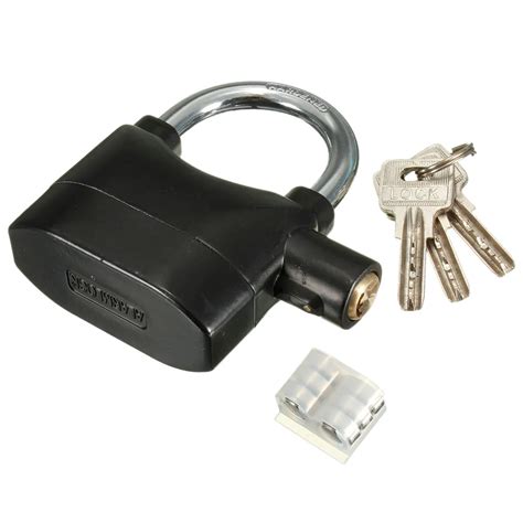 Universal Bike Motorcycle Garage Alarm Padlock Lock Anti Theft With