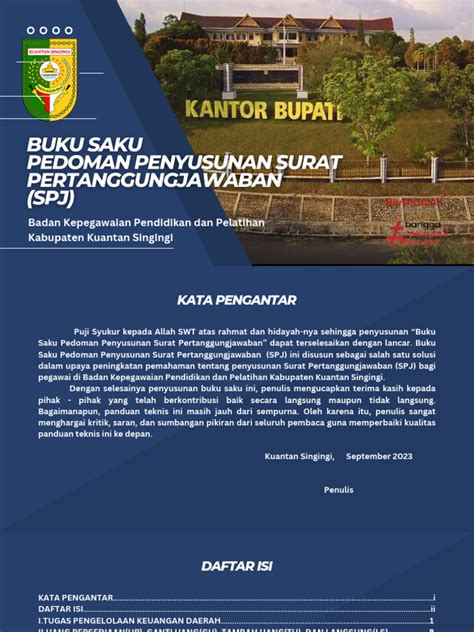 Buku Saku Pedoman Penyusunan Surat Pertanggungjawaban Spj Muhammad