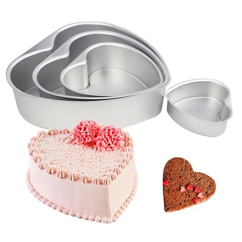 Heart Shaped Cake Pan with Removable Bottom Aluminum Wedding Baking Cake Tin Pan | eBay