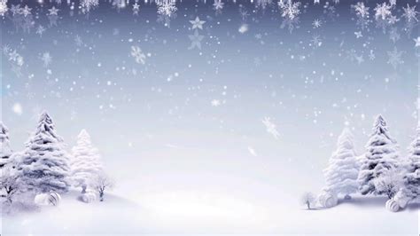 Christmas Tree In Snow With Falling Snow Christmas Background Of Ai