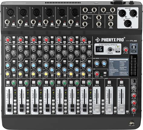 Amazon Professional Channel Audio Mixer Phenyx Pro Dj Sound