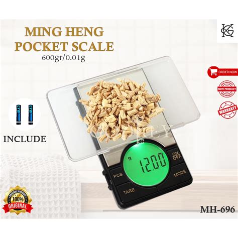 Jual MH 696 600gram Timbangan Digital Saku Emas 600gr 0 01gr Mini