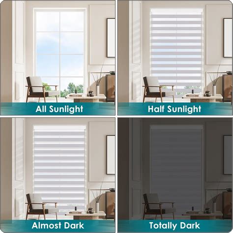 Sunfree Zebra Blinds Persianas Enrollables Dobles Para Ventanas