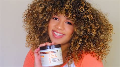 My Curly Hair Routine Using Carols Daughter Coco Creme Youtube