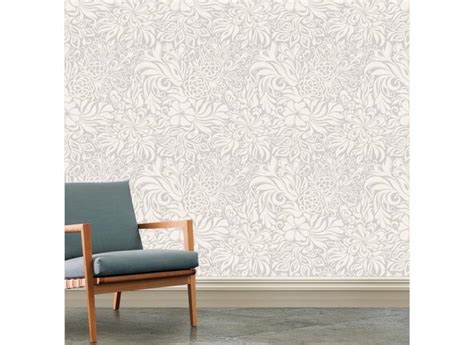 Papel De Parede Adesivo Flores Floral Bege Nude Para Quarto Sala Hall Loja Lavavel Vinilico