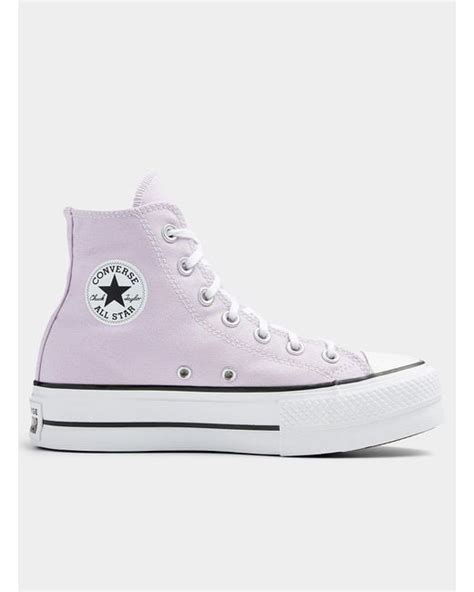 Converse Chuck Taylor All Star High Top Amethyst Platform Sneakers