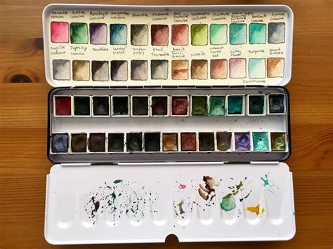 Daniel Smith Primatek Watercolors Swatches And Metal Paint Palette With