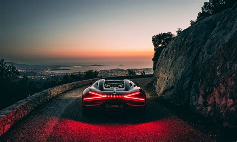 Bugatti Sky Hypercar Rear View W Mistral Bugatti