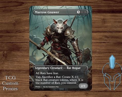 Marrow Gnawer Magic Playtest Proxy Fullart Etsy