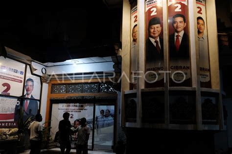 Nonton Bareng Debat Antar Capres Di Bali ANTARA Foto