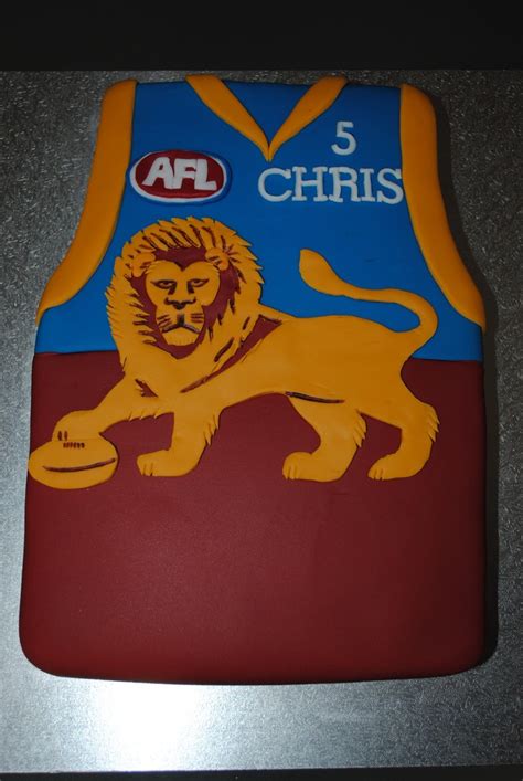 Brisbane Lions Cake Celebrate With Cake Brisbane Lions Rugby Jersey