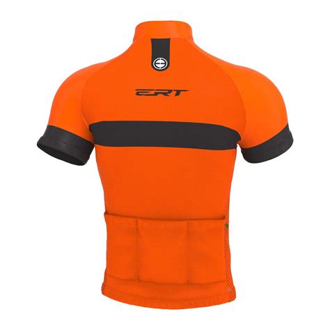 Camisa Ert Nova Tour Strip Laranja E Preta Ciclismo Bike Runners