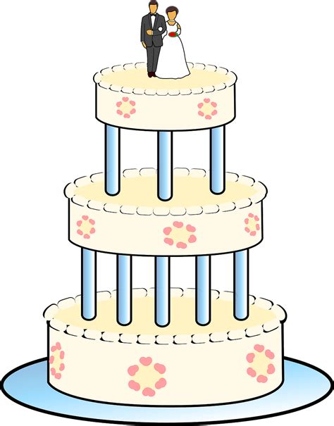 Cartoon Wedding Cake