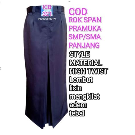 Jual Rok Span Pramuka Seragam Sekolah Smpsmamaxi Span Pramuka Smpsma