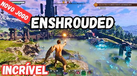 Enshrouded Novo jogo de Sobrevivência Muito Promissor Gameplay PT